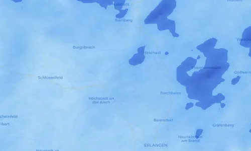 Regenradar Vorschaubild - Aktuelle Niederschläge in Zentbechhofen und Umgebung