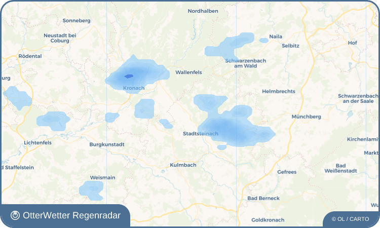 OtterWetter Regenradar-Widget Zettlitz