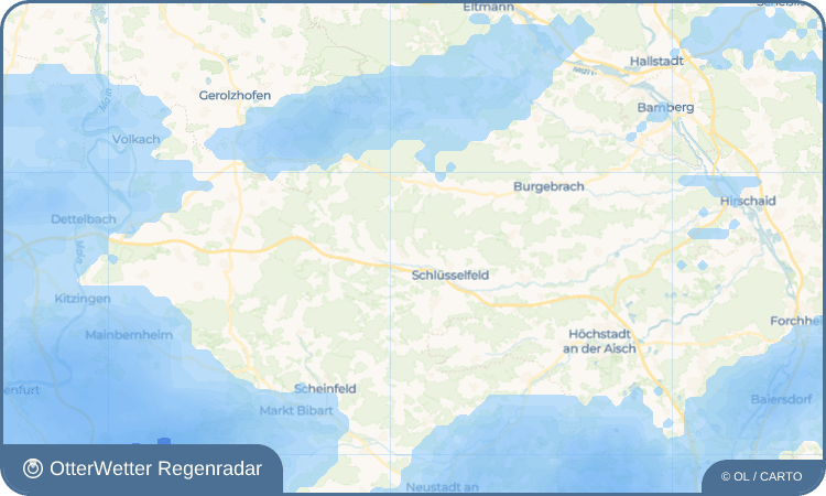 OtterWetter Regenradar-Widget Ziegelsambach