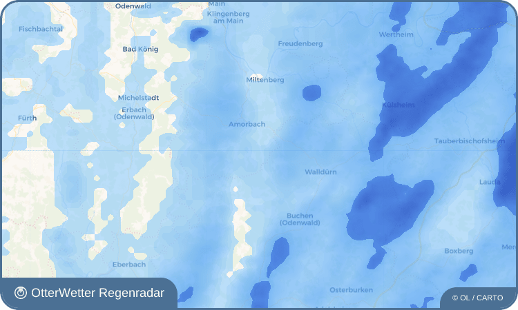 OtterWetter Regenradar-Widget Zittenfelden
