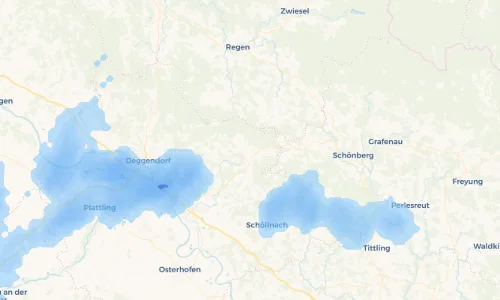 Regenradar Vorschaubild - Aktuelle Niederschläge in Zueding und Umgebung
