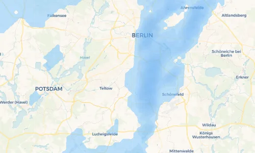 Regenradar Vorschaubild - Aktuelle Niederschläge in Kleinhaussiedlung Dessauerstraße und Umgebung