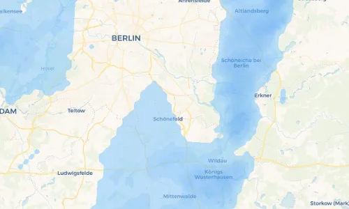 Regenradar Vorschaubild - Aktuelle Niederschläge in Wochenendsiedler an der Rudower Höhe und Umgebung