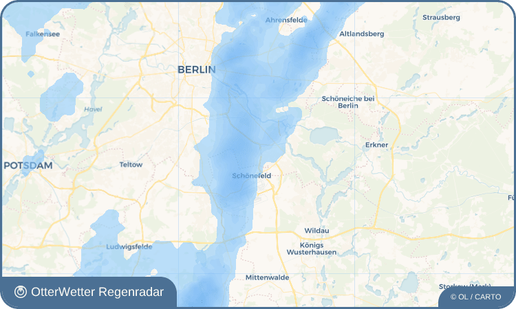 Wetter-Widget-Vorschau mit Vorhersagedaten für Wochenendsiedler an der Rudower Höhe