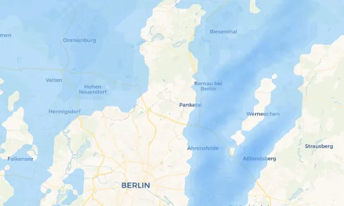 Regenradar Vorschaubild - Aktuelle Niederschläge in Wohnpark Allées des Châteaux und Umgebung