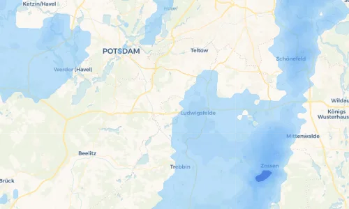 Regenradar Vorschaubild - Aktuelle Niederschläge in Ahrensdorf und Umgebung