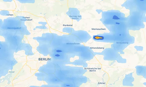 Regenradar Vorschaubild - Aktuelle Niederschläge in Ahrensfelde und Umgebung