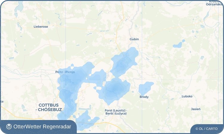 OtterWetter Regenradar-Widget Albertinenaue - Albertininy Ług