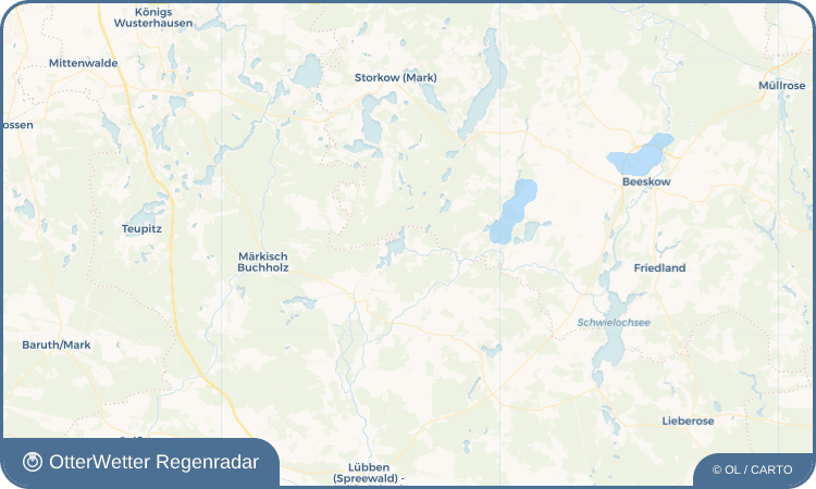 OtterWetter Regenradar-Widget Alt-Schadow - Stary Škódow