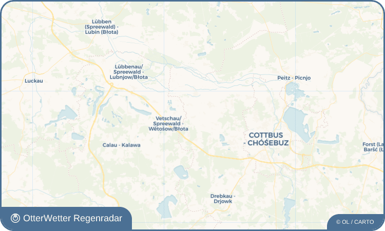 OtterWetter Regenradar-Widget Babow - Bobow
