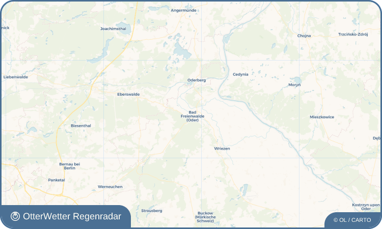OtterWetter Regenradar-Widget Bad Freienwalde (Oder)