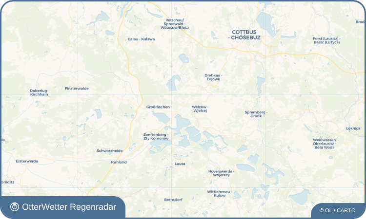 OtterWetter Regenradar-Widget Bahnsdorf - Bobošojce