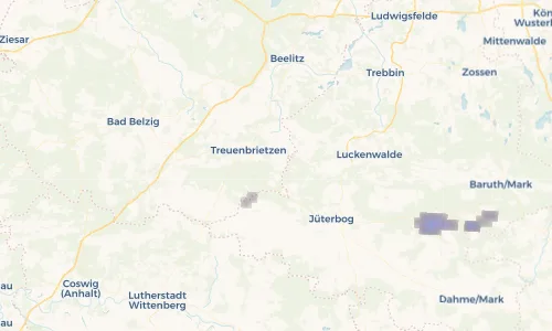 Regenradar Vorschaubild - Aktuelle Niederschläge in Bardenitz und Umgebung