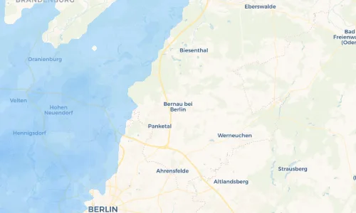 Regenradar Vorschaubild - Aktuelle Niederschläge in Bernau bei Berlin und Umgebung