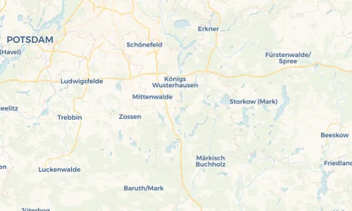 Regenradar Vorschaubild - Aktuelle Niederschläge in Bestensee und Umgebung