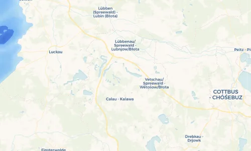 Regenradar Vorschaubild - Aktuelle Niederschläge in Bischdorf - Wótšowc und Umgebung