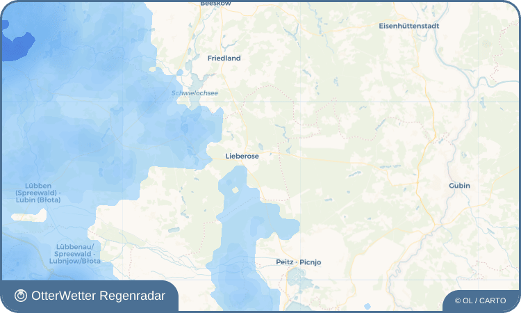OtterWetter Regenradar-Widget Blasdorf