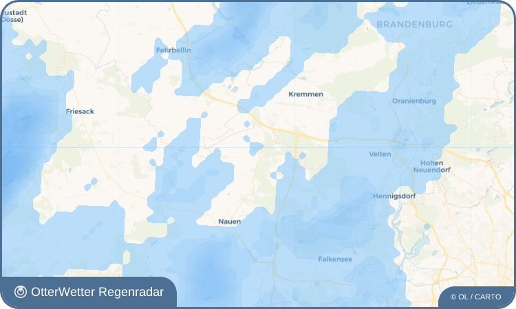OtterWetter Regenradar-Widget Börnicke