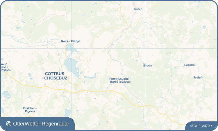 OtterWetter Regenradar-Widget Bohrau - Bórow