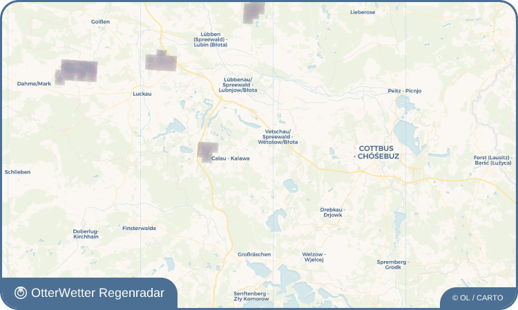 OtterWetter Regenradar-Widget Bolschwitz - Bólašojce