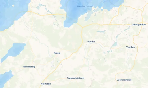 Regenradar Vorschaubild - Aktuelle Niederschläge in Borkheide und Umgebung