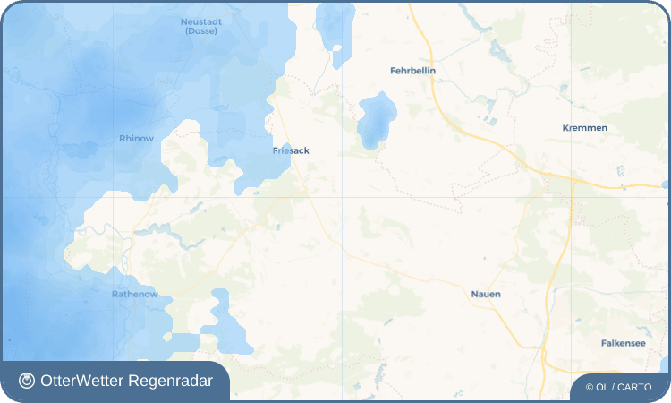 OtterWetter Regenradar-Widget Brädikow
