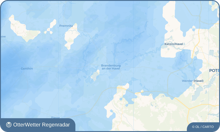 Wetter-Widget-Vorschau mit Vorhersagedaten für Brandenburg an der Havel
