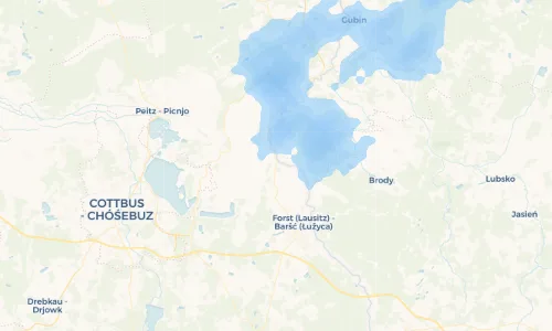 Regenradar Vorschaubild - Aktuelle Niederschläge in Briesnig - Rjasnik und Umgebung