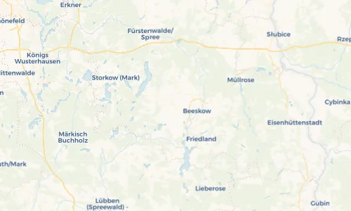 Regenradar Vorschaubild - Aktuelle Niederschläge in Buckow und Umgebung