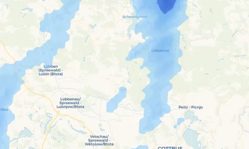 Regenradar Vorschaubild - Aktuelle Niederschläge in Butzen - Bucyn und Umgebung