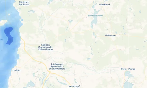 Regenradar Vorschaubild - Aktuelle Niederschläge in Caminchen - Kamjeńki und Umgebung