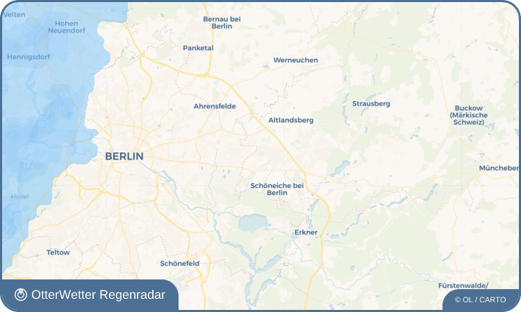 OtterWetter Regenradar-Widget Dahlwitz-Hoppegarten