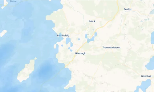 Regenradar Vorschaubild - Aktuelle Niederschläge in Dahnsdorf und Umgebung