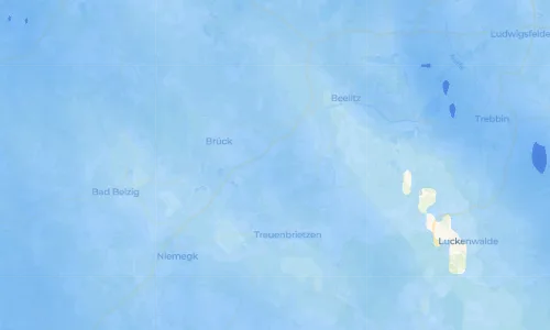 Regenradar Vorschaubild - Aktuelle Niederschläge in Deutsch Bork und Umgebung