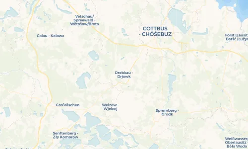 Regenradar Vorschaubild - Aktuelle Niederschläge in Drebkau - Drjowk und Umgebung