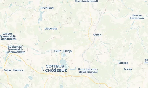 Regenradar Vorschaubild - Aktuelle Niederschläge in Drewitz - Drjejce und Umgebung