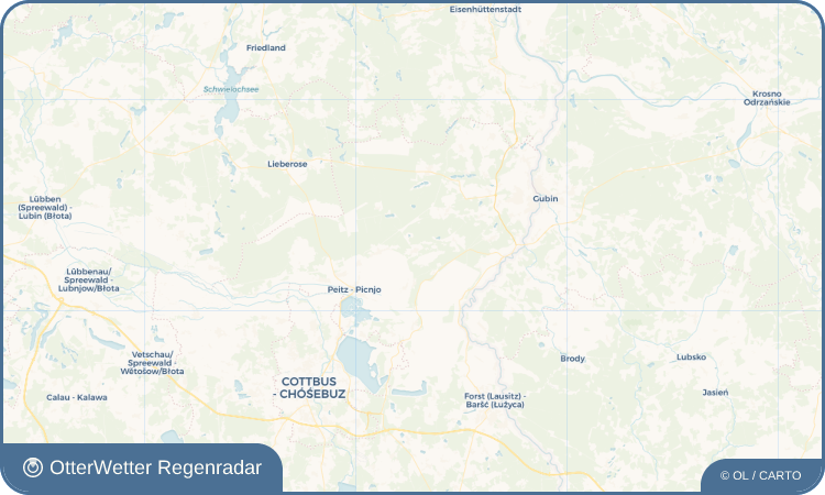 OtterWetter Regenradar-Widget Drewitz - Drjejce