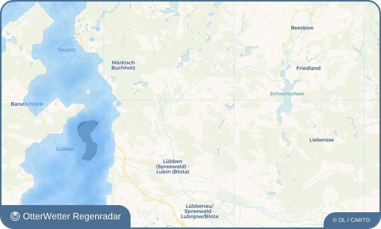 OtterWetter Regenradar-Widget Dürrenhofe - Dwóry