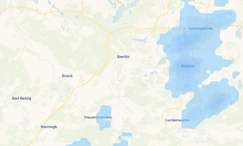 Regenradar Vorschaubild - Aktuelle Niederschläge in Elsholz und Umgebung