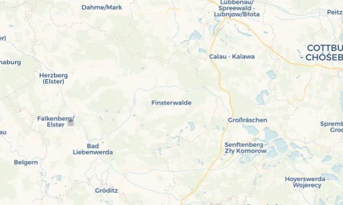 Regenradar Vorschaubild - Aktuelle Niederschläge in Finsterwalde und Umgebung