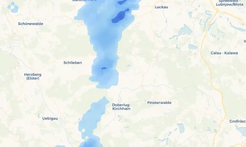 Regenradar Vorschaubild - Aktuelle Niederschläge in Friedersdorf, Niederlausitz und Umgebung