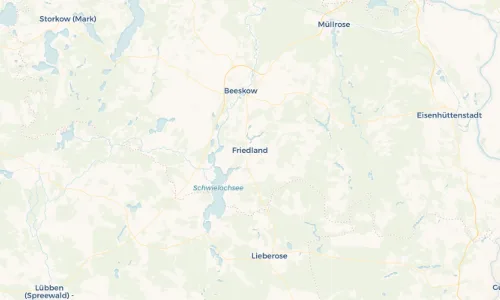 Regenradar Vorschaubild - Aktuelle Niederschläge in Friedland und Umgebung