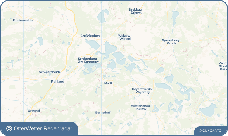 OtterWetter Regenradar-Widget Geierswalde - Lejno