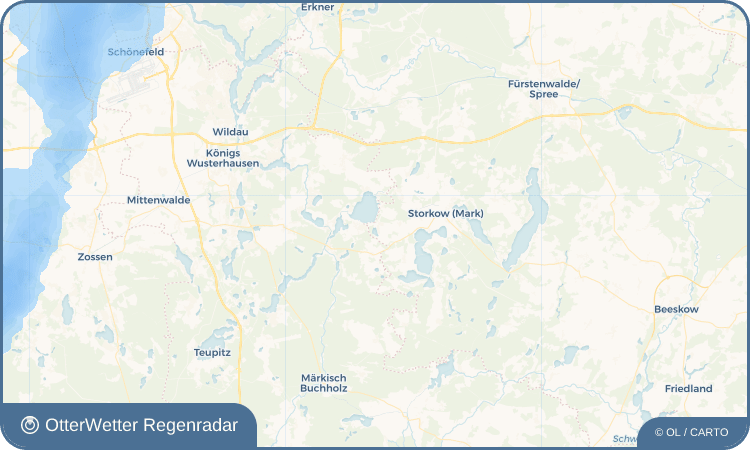 OtterWetter Regenradar-Widget Görsdorf bei Storkow