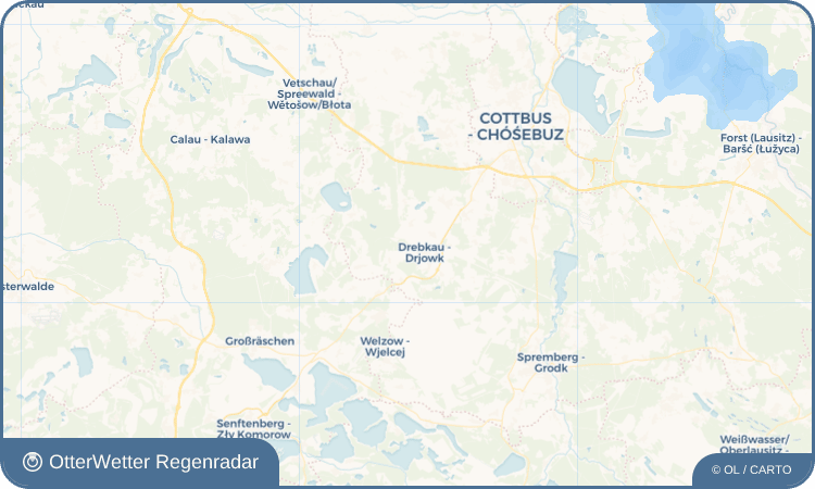 OtterWetter Regenradar-Widget Golschow - Gólašow