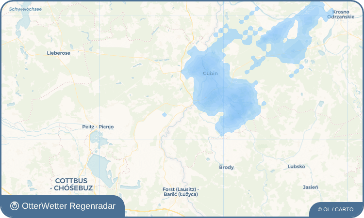 OtterWetter Regenradar-Widget Groß Gastrose - Wjeliki Gósćeraz