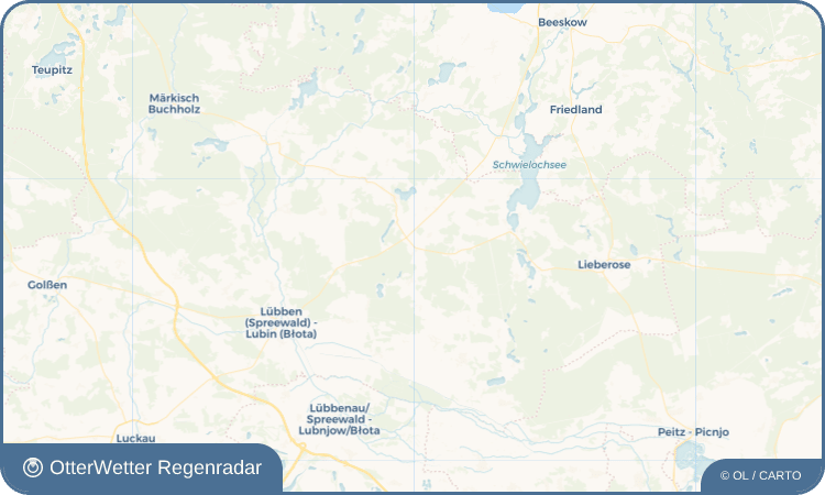 OtterWetter Regenradar-Widget Groß Leine - Wjelike Linje