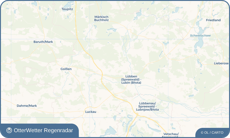 OtterWetter Regenradar-Widget Groß Lubolz - Wjelike Lubolce