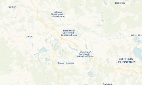 Regenradar Vorschaubild - Aktuelle Niederschläge in Groß Lübbenau - Lubń und Umgebung