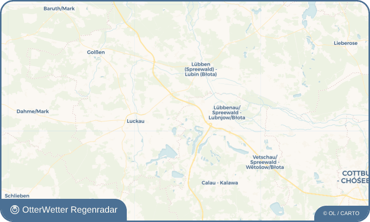 OtterWetter Regenradar-Widget Groß Radden - Radyń